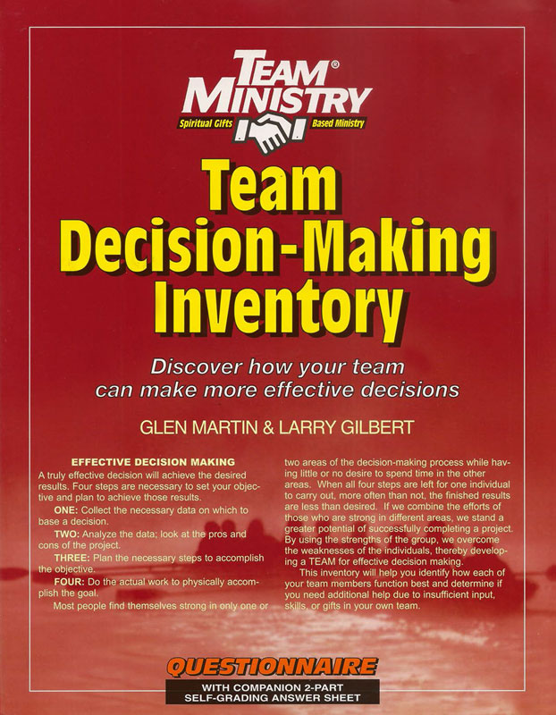Team Decision - Making Inventory | ChurchGrowth.org